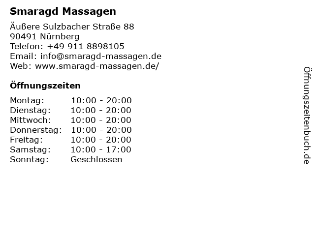 Nürnberg smaragd massage ▷ Smaragd