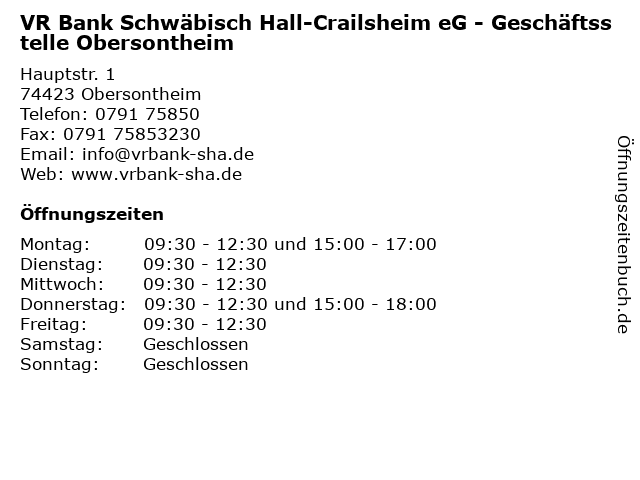Girokonto Vergleich Vr Bank Schwabisch Hall Crailsheim Eg