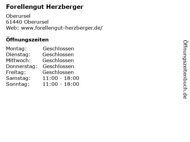 Forellengut Herzberger in Oberursel: Adresse und Öffnungszeiten