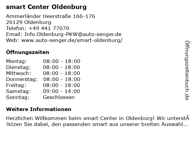 smart Center Oldenburg in Oldenburg: Adresse und Öffnungszeiten