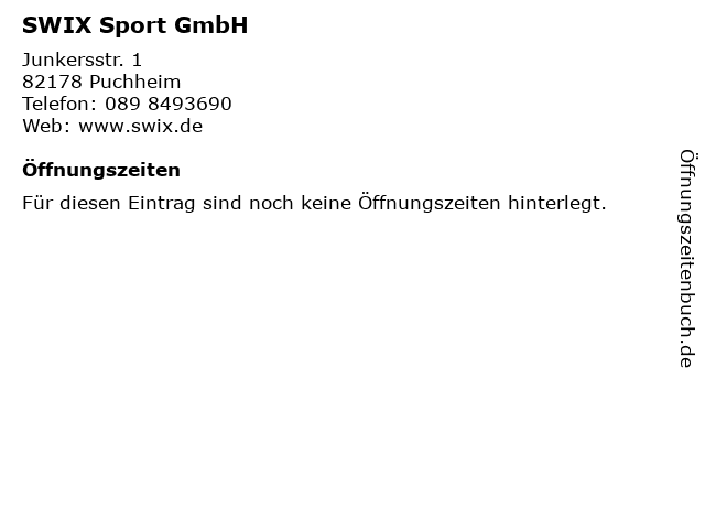SWIX Sport GmbH in Puchheim: Adresse und Öffnungszeiten