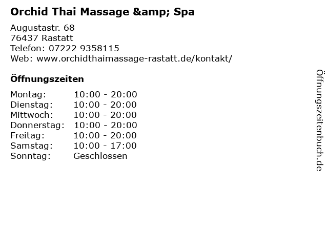 Thai massage rastatt
