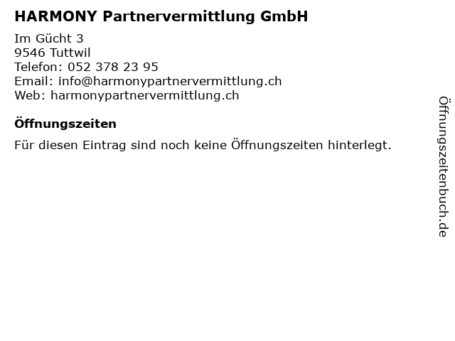 harmony partnervermittlungch