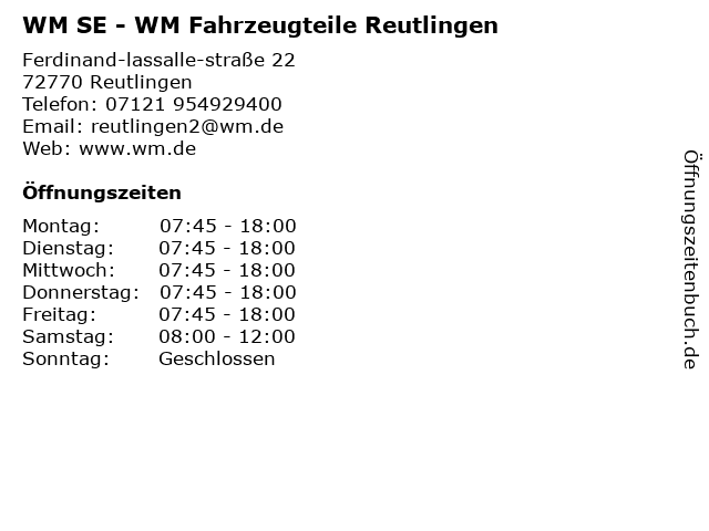 ᐅ Offnungszeiten Trost Auto Service Technik Se Ferd Lassalle