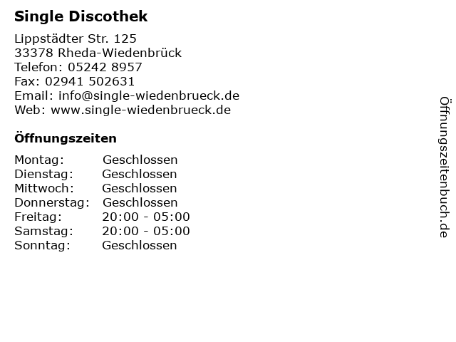 single wiedenbrück