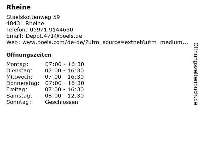 ᐅ Rheine in Rheine Telefonnummer Öffnungszeiten Adresse