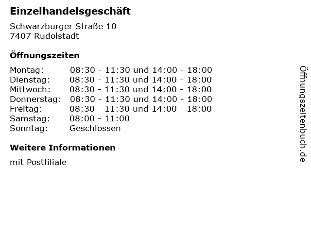 ᐅ Offnungszeiten Einzelhandelsgeschaft Deutsche Post Filiale