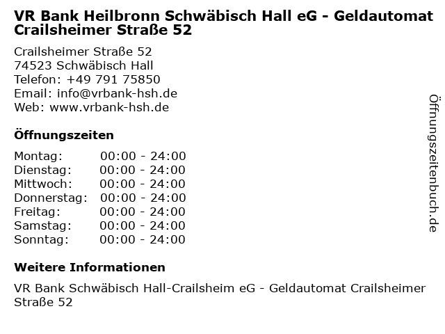 Top Five Vr Bank Schwabisch Hall Crailsheim Anschrift Story