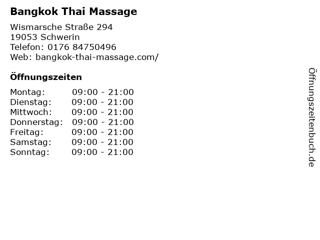 Schwerin thaimassage Thaimassage in
