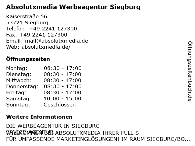 Gleis Eins Siegburg in Siegburg: Adresse und Öffnungszeiten