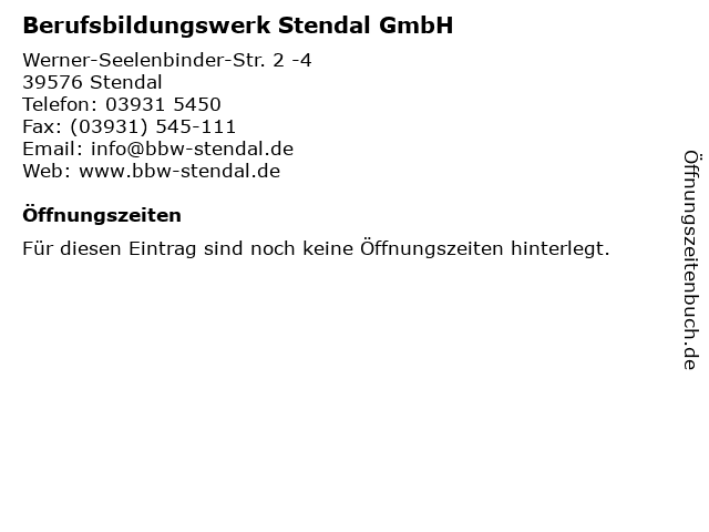 Berufsbildungswerk stendal