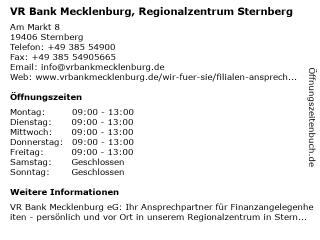 ᐅ Offnungszeiten Volks Und Raiffeisenbank Eg Regionalzentrum