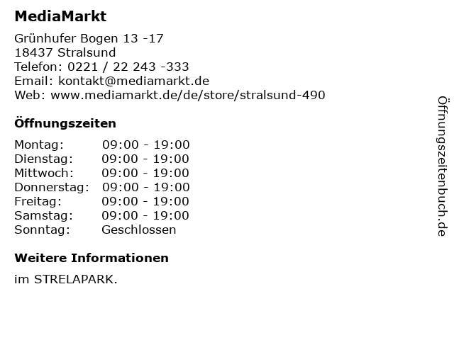 MediaMarkt  STRELAPARK Stralsund