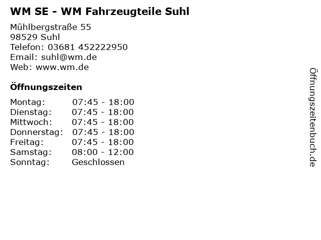 ᐅ Offnungszeiten Trost Auto Service Technik Se Muhlbergstr