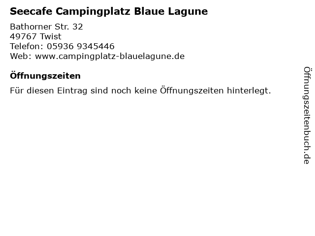 Twist camping blaue lagune CAMPINGPLATZ BLAUE