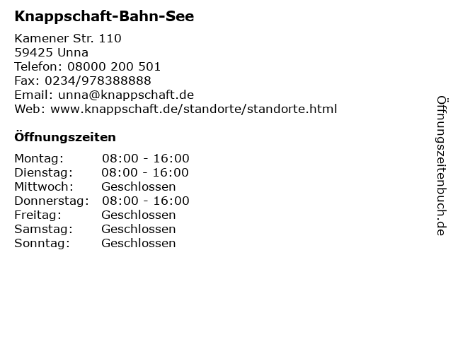 Am Schnellsten Knappschaft Unna E Mail