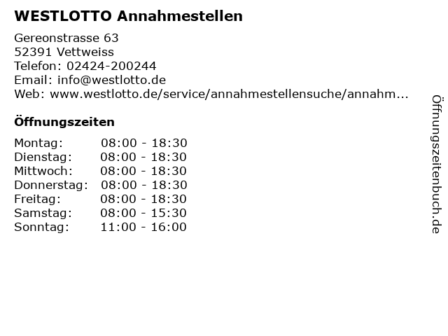 Westlotto Annahmestellen Westlotto Annahmestellen