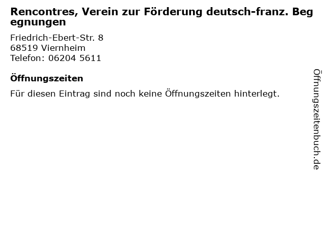 rencontres viernheim