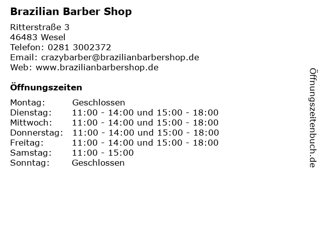 Brazilian Barber Shop in Wesel