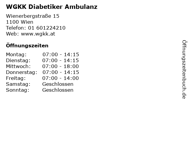 diabetes ambulanzen wien