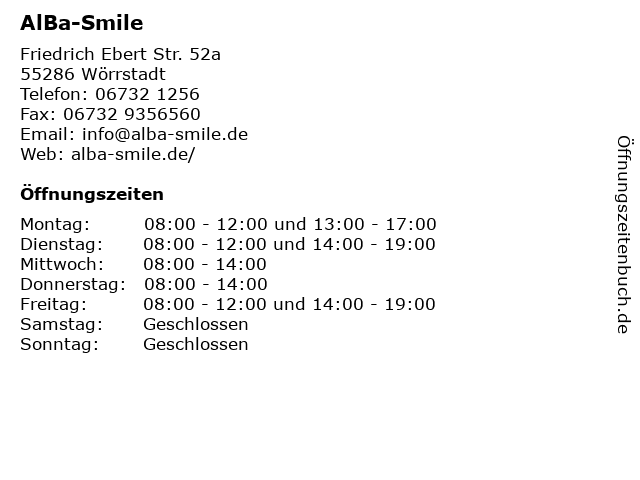 Smile X Ffnungszeiten