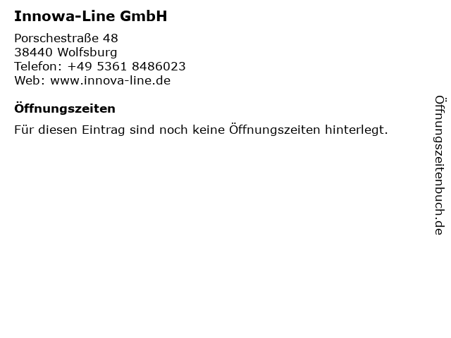 Innowa-Line GmbH in Wolfsburg: Adresse und Öffnungszeiten
