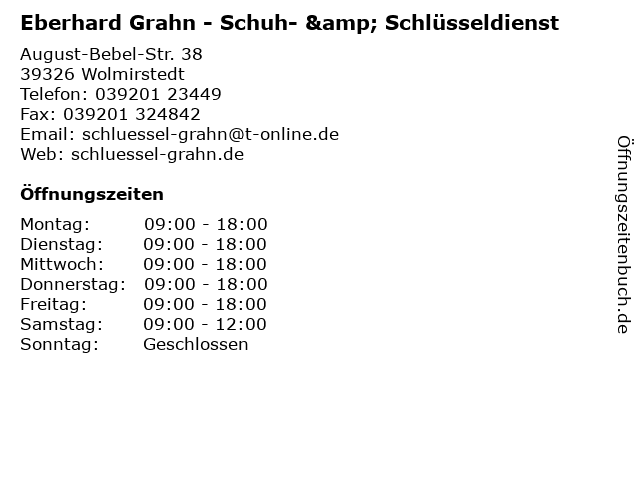 Schlüsseldienst grahn wolmirstedt