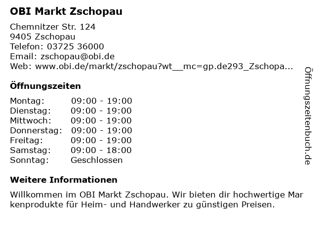 Baumarkt zschopau